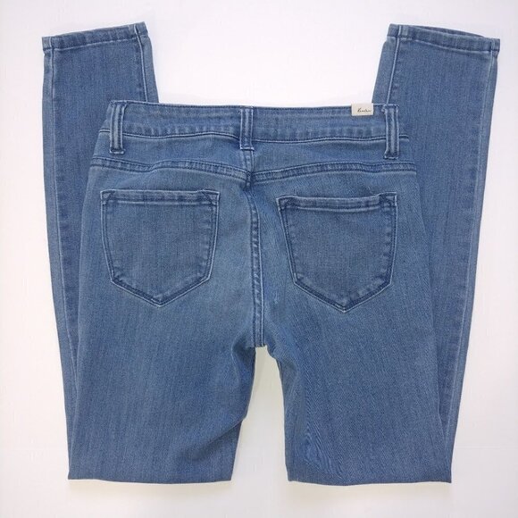 KanCan Mid Rise Skinny Jeans Womens 25 Blue Medium Wash Stretch Denim - Picture 10 of 11